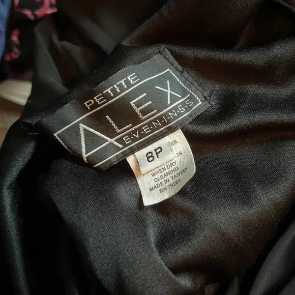 Alex Evenings 90s vintage beaded chiffon cowl neck maxi dress whimsigoth fairy - Picture 8 of 8